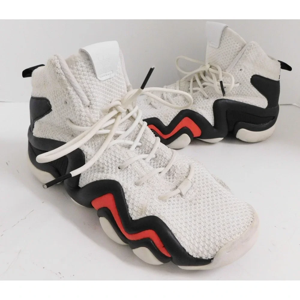 Adidas Crazy 8 ADV Primeknit White Black Red Sneaker Mens 7